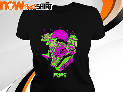 Sonic the hedgehog scary fast shirt