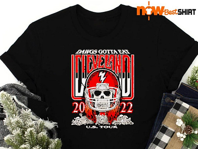 Dawgs gotta eat cleveland 2022 skull shirt cleveland skull