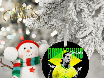 Ronaldinho Brazil Football signature ornament brazil ronaldinho