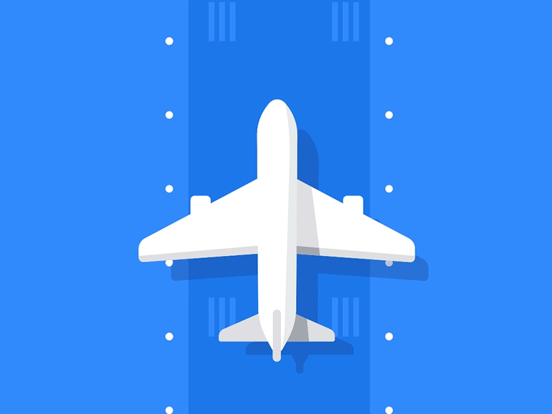 Flight Search Animation animation business flat flight plane runway search takeoff travel travelbank