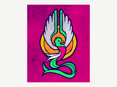 Quetzal birds design drawing illustration illustrator mexico photoshop quetzal quetzalcoatl sketch