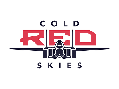 Cold Red Skies air force airplane americans aviation cold cold war illustrator logo podcast red red army redarmy russia russians war