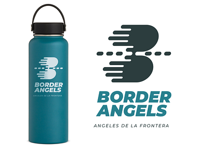 Border Angels angels border border angels bottle branding design icon illustration illustrator logo photoshop san deigo typography vector water water bottle