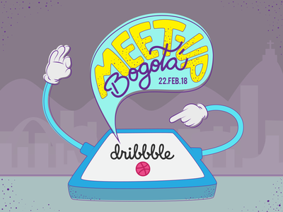 Meetup Bogota Feb bogota colombia dribble freeletics illustration meetup phone platzi