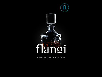 Flangi • Social media black bottle branding clean color dark design digital graphic design introduce key logo media post premium social typography ui ux visual
