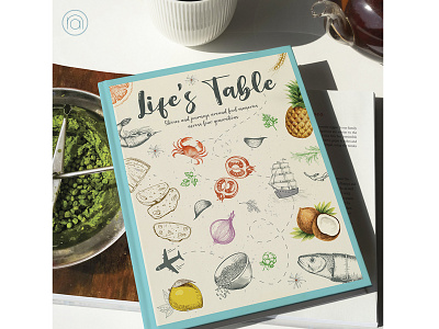 Life's Table: Cover and Book Design book book cover design graphic design illustration print publication typography