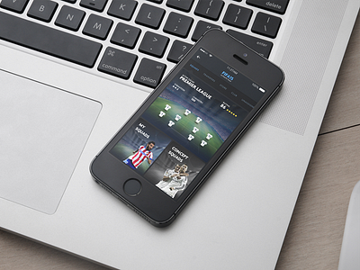 Ultimate Team App Squad Menu app fifa ios iphone mobile ronaldo team ui ultimate
