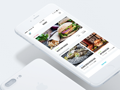 Just Another FoodApp Concept burger food iphone reservation restaurants ui ux