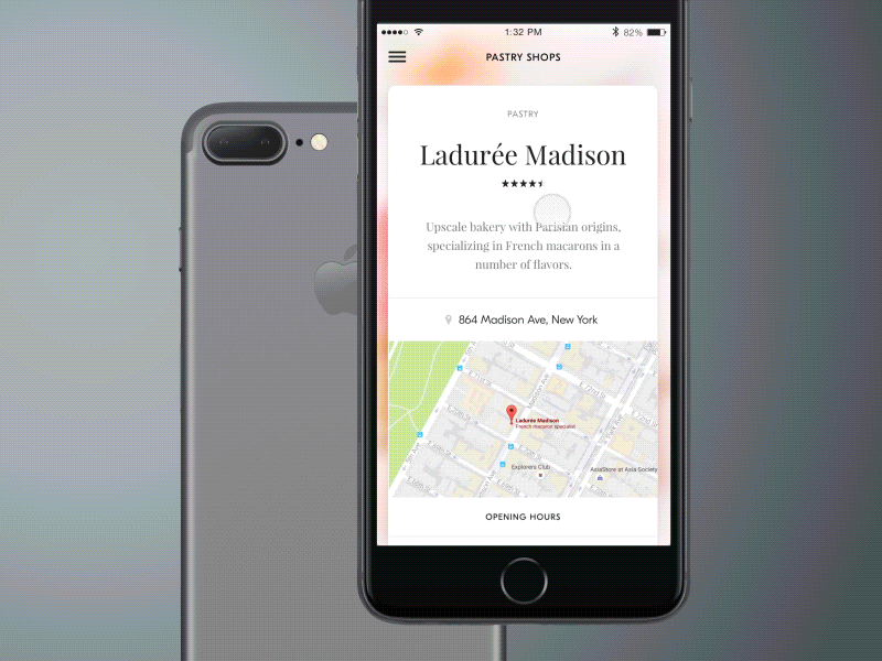 Pastry - Principle Demo iphone7 mobile pastry principleformac sweet ui user interface ux