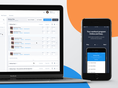 Workout Planning Updates fitness ios meal mobile planning trainers ui ux walkthrough workout zenfit