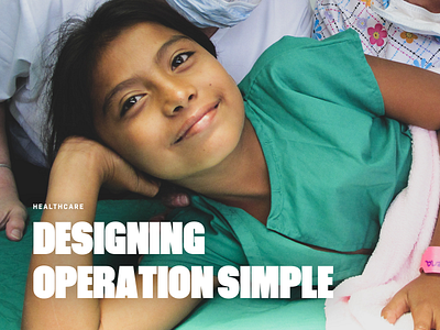 Introducing Operation Simple brand health healthcare industrial design mission operation simple