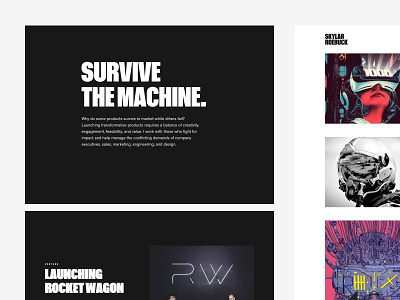 Survive the machine black brand connected design internet of things iot rw simple typography