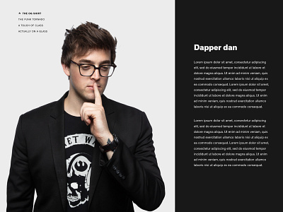 Dapper Dan Man black brand branding design internet of things iot ui web