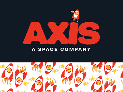 Rocket Ship - A Space Company axis branding design illustration illustrator logo logo challenge pattern rocket ship rocketship space space ship spaceship