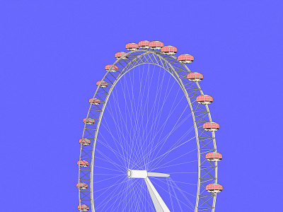 Ferris wheel adobe illustrator cc adobe photoshop cc blue circle design ferris wheel graphic design illustration pink silence vector vector art