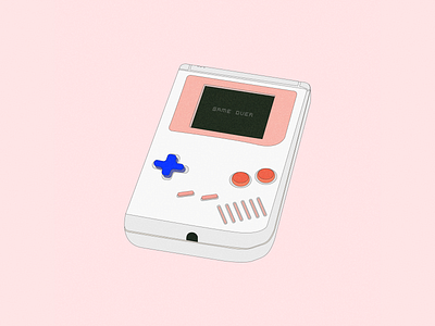 Nitendo Gameboy adobe illustrator cc adobe photoshop cc art blue design digitalart drawing game gameboy gamelover gameover graphic design illustration nitendo pink retro silence vector vector art