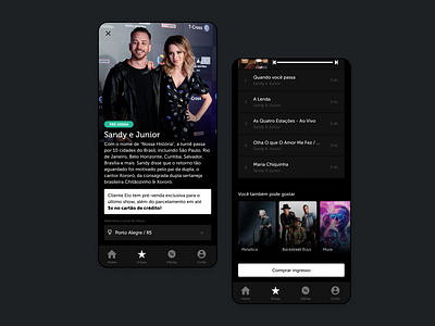 Mobile App for Concerts