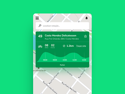 Bicicletar Fortaleza UI Improvement app brazil brunosaid design minimal mobile app mobile ui ui ux