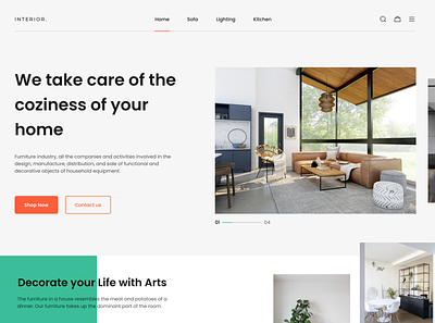 Furniture Store branding design minimal ui ux web web design