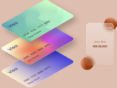 Cards design ui ux