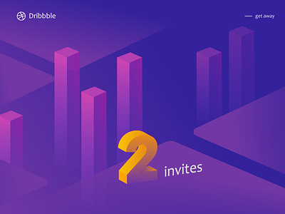 2 Dribbble Invites invites
