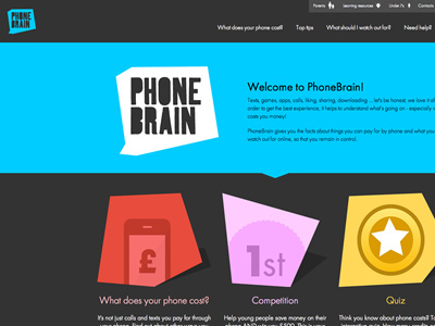 PhoneBrain website 1 flat icons