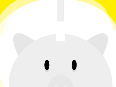 Budgets icons illustration pig yellow