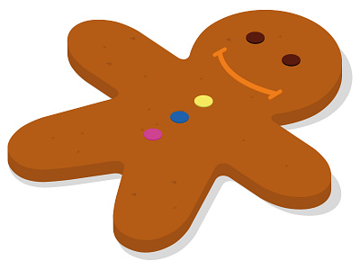 Bake-A-Wish gingerbread man food gingerbread illustration sweet