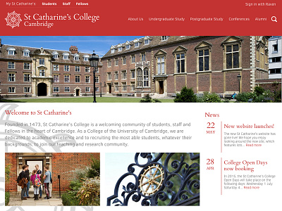 St Catharine's College Cambridge cambridge red university website