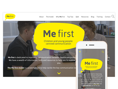 Me First website