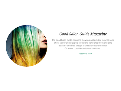 Good Salon Guide UI salon ui website