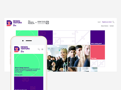 Design Ventura design museum digital mobile website
