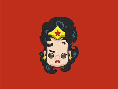 Icon #16: Superwoman character icon dc comics hero hot girl lightning bolt marvel red lipstick star superhero superhero icon superman superwoman