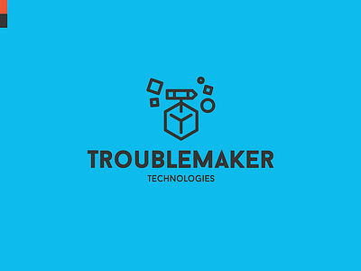 Troublemaker Technologies - rebrand colorway #2 apps branding design dynamite explosion logo logo rebrand pencil personal brand technology tnt troublemaker