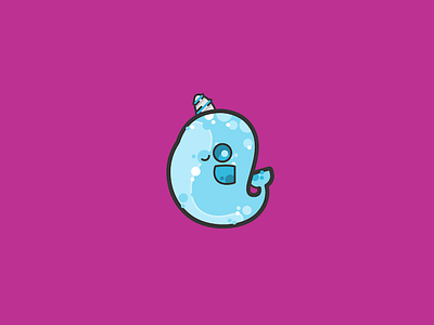 Stickers round 3: narwhal