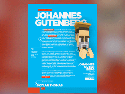 Voxel Magazine Layout 3d blender branding character design design illustration layout magazine magazine ad mark zuckerberg print type type animation typography ui ux vector