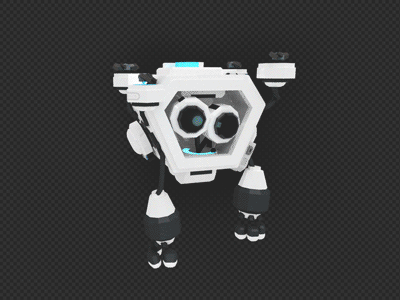 Social media drone facebook viadeo drone social media twitter ios vr technology animation particles low poly videogame isometric c4d 3d blender character design