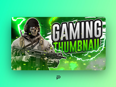 Gaming Thumbnail! ⚡ 💚