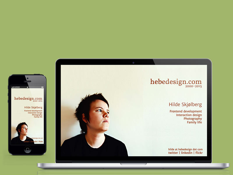 hebedesign.com 2015 personal homepage placeholder photo