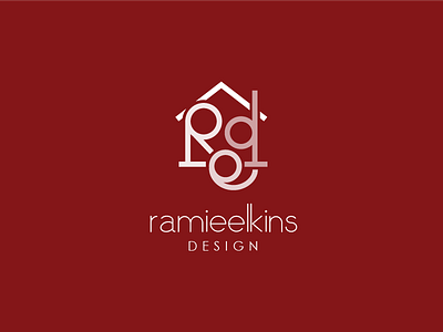 Ramie Elkins Design (RED) Logo Concept interior design logo property red