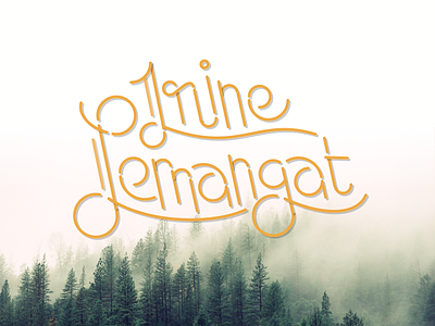 Irine Semangat giftcard hand lettering script