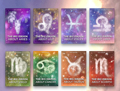 Astrology Themed E-Book Cover Designs astrology collage cover design graphic design poster space spirituality