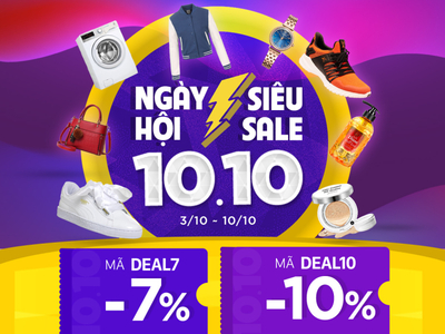 Super sale 10.10 banner by Thiên Khôi on Dribbble