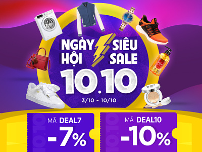 Super sale 10.10 banner ecommerce sale