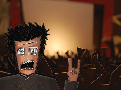 Rock & Roll 2d 3d animation cartoon illustration music