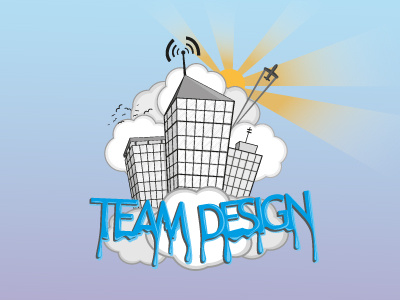 Team Design buildings canary city cloud illustration london wharf