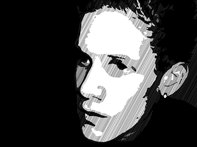 Me in black and white filters photoshop portrait vector
