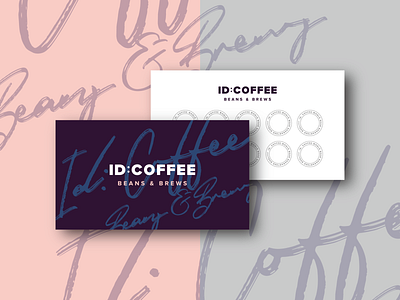 ID: COFFEE Branding- Coupon Card branding caffee card card design coffee coupon illustration logo logo design logodesign typography