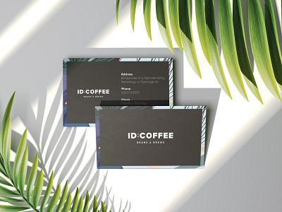 ID: COFFEE Namecard branding cafe corporate design illustration logo namecard typography ui ux