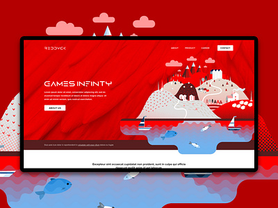 Red Duck, Inc. Website landing page design